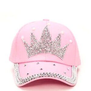Crystal Crown Pink Cap
